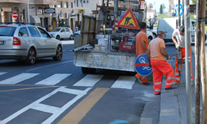 Pista under construction via Sonnino Cagliari