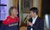 Massimo Zedda riceve la maglia numero 5 del Cagliari